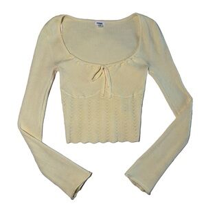 GARAGE BUTTER YELLOW LONG SLEEVE TOP